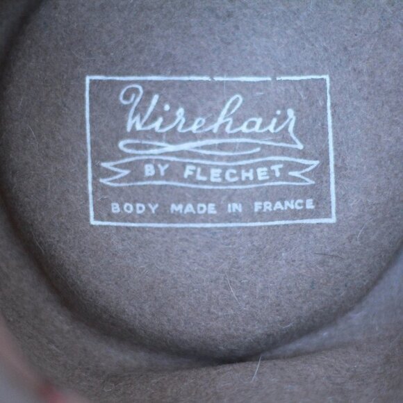 50's or 60's winter wool hat, partly made in France brownish color - Picture 4 of 4